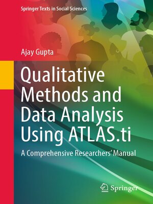 cover image of Qualitative Methods and Data Analysis Using ATLAS.ti